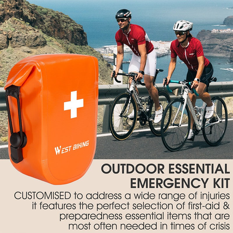 WEST BIKING YP0707300 First Aid Kit Emergency Medical Supplies Waterproof Cycling Bag Outdoor Survival Kit for Camping Hiking Travel