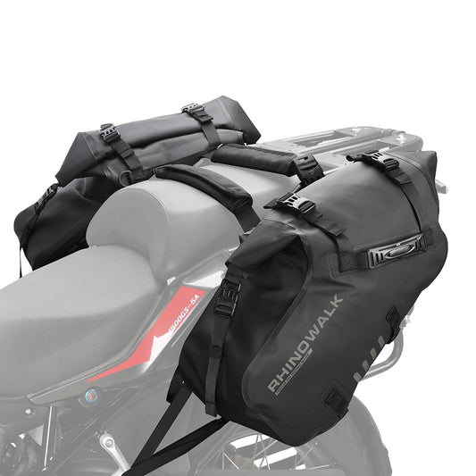 RHINOWALK MT1428BK Waterproof Motorbike Two Side Saddle Bag Motorcycle Luggage Pannier Storage Bag