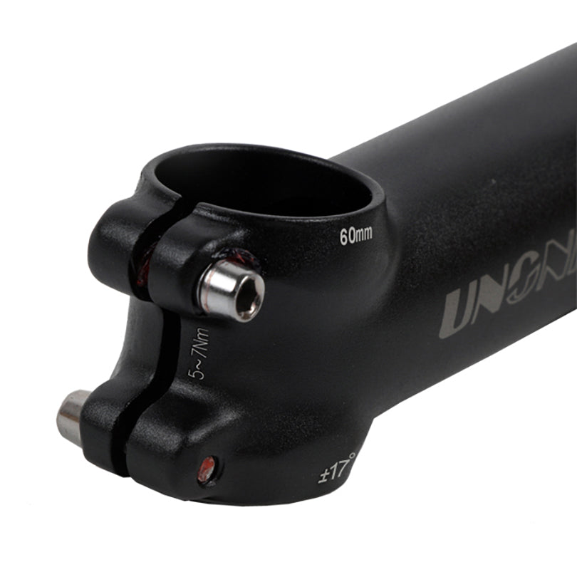 UNO 60mm 17 Degree Bike Stem Light Weight Bicycle Handlebar Stem for Mountain Bike Road Bike BMX MTB