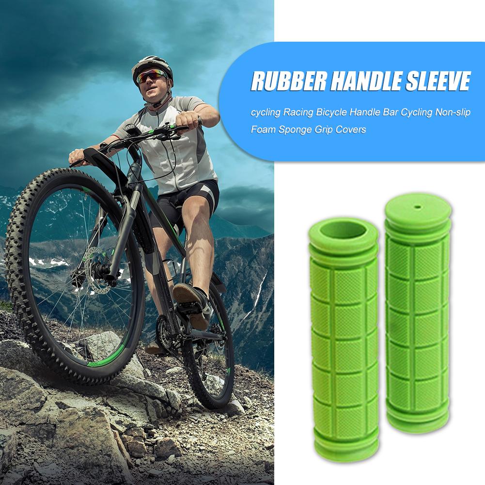 2Pcs/Set Anti-Skid Rubber Bicycle Grips Handlebar Soft Ultralight Grips