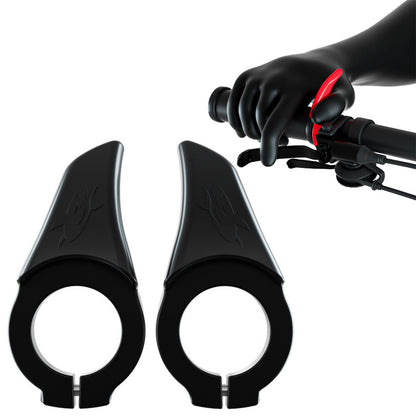 ENLEE 1 Pair Ergonomic MTB Bike Cycling Thumb Rest Handles Bicycle Anti-slip Lock Ring Auxiliary Handle