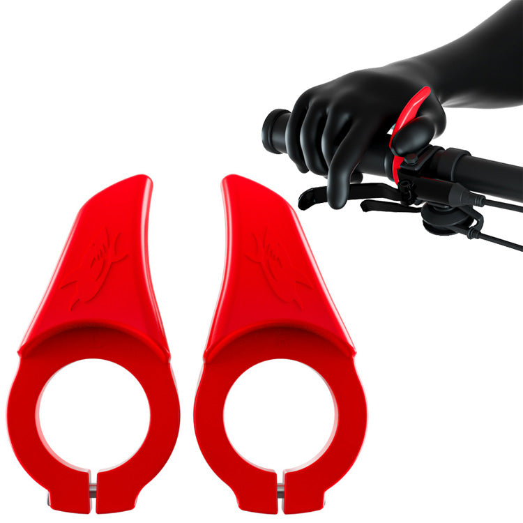 ENLEE 1 Pair Ergonomic MTB Bike Cycling Thumb Rest Handles Bicycle Anti-slip Lock Ring Auxiliary Handle