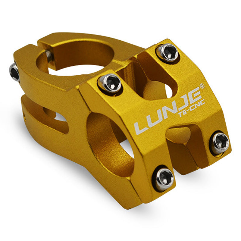 LUNJE XT-A089-2 Aluminum Alloy MTB Bike Stem Hollow Bicycle Handlebar Stem, 25.4mm