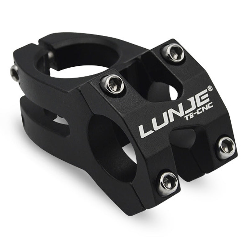 LUNJE XT-A089-2 Aluminum Alloy MTB Bike Stem Hollow Bicycle Handlebar Stem, 25.4mm