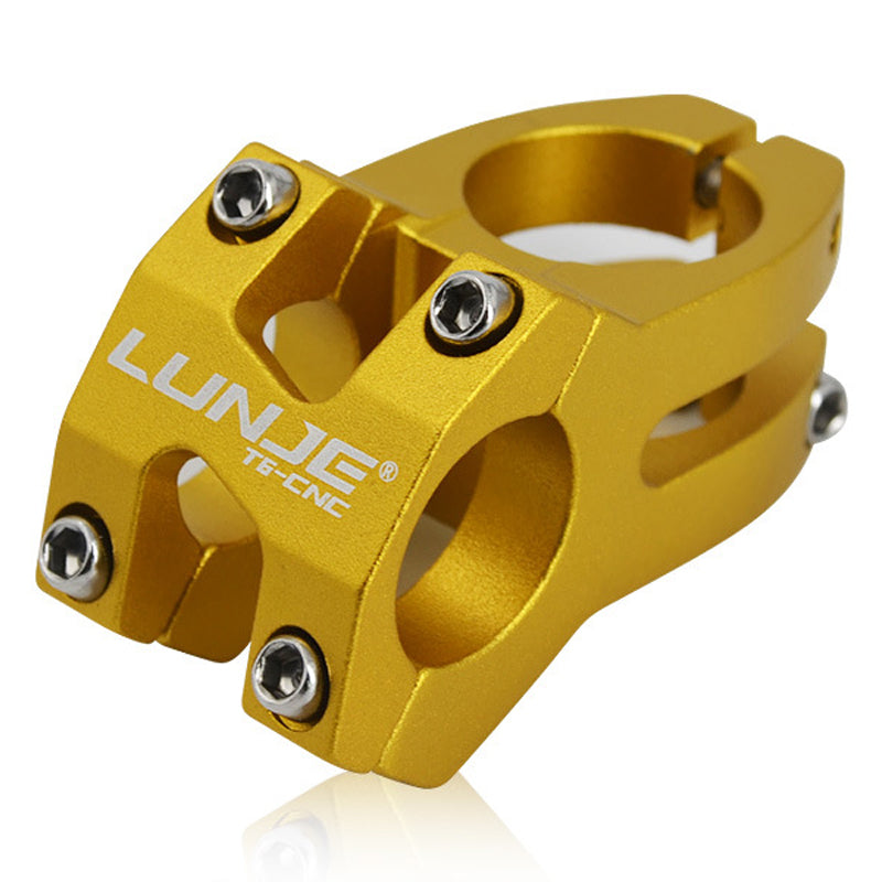 LUNJE XT-A089-2 Aluminum Alloy MTB Bike Stem Hollow Bicycle Handlebar Stem, 25.4mm