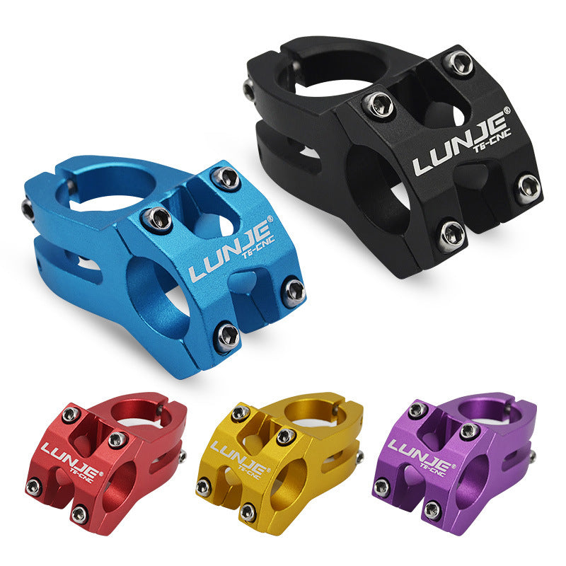 LUNJE XT-A089-2 Aluminum Alloy MTB Bike Stem Hollow Bicycle Handlebar Stem, 25.4mm