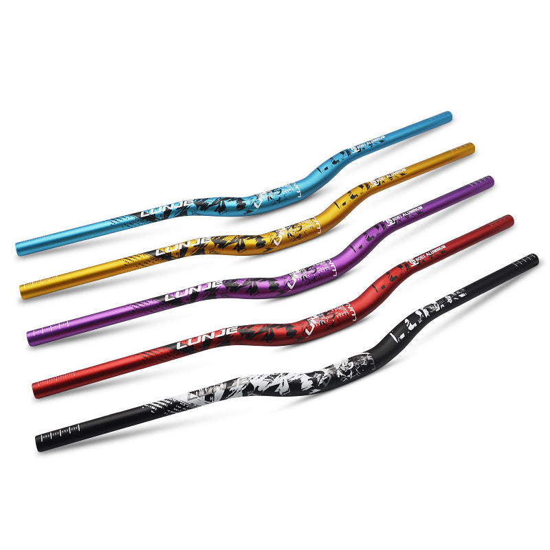 LUNJE 720-780mm Downhill Racing Bike Wider Handle Bar Mountain Road Bike Colorful Handlebar