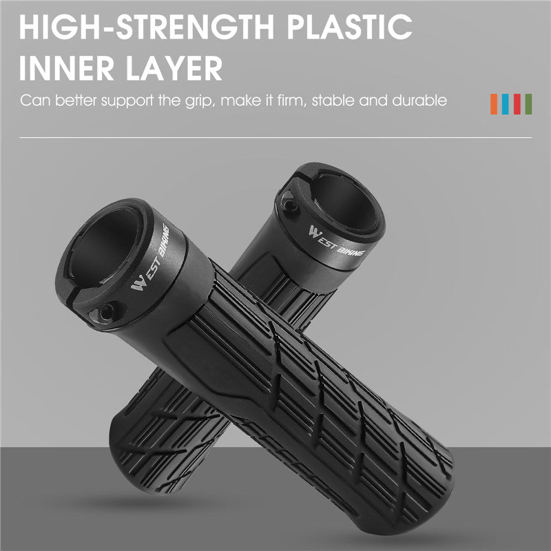 WEST BIKING YP0804063 One Pair Bike Handlebar Grips Non-slip Bicycle Handlebar Grips Cover for Mountain Bike Scooters Road Bike BMX MTB