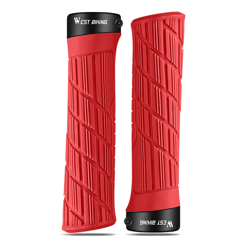 WEST BIKING YP0804063 One Pair Bike Handlebar Grips Non-slip Bicycle Handlebar Grips Cover for Mountain Bike Scooters Road Bike BMX MTB