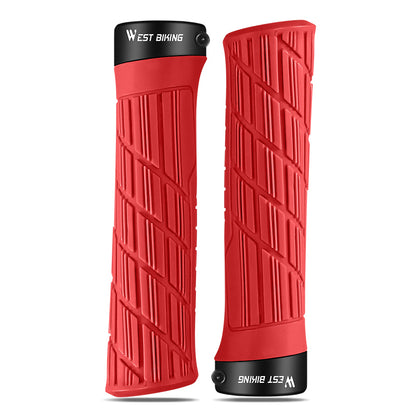 WEST BIKING YP0804063 One Pair Bike Handlebar Grips Non-slip Bicycle Handlebar Grips Cover for Mountain Bike Scooters Road Bike BMX MTB