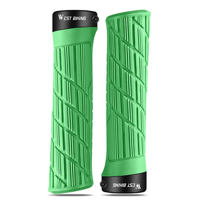 WEST BIKING YP0804063 One Pair Bike Handlebar Grips Non-slip Bicycle Handlebar Grips Cover for Mountain Bike Scooters Road Bike BMX MTB