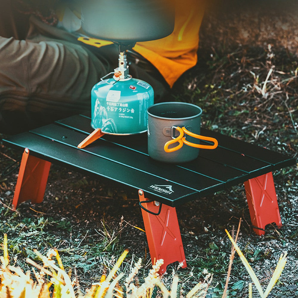 WIDESEA WSTB-001 Camping Mini Table Portable Folding Table for Outdoor Picnic Barbecue Tours Tableware Ultra Light Computer Bed Desk