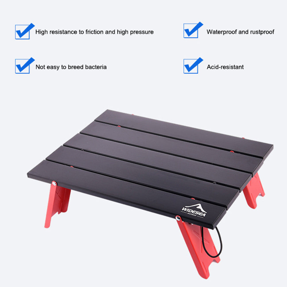 WIDESEA WSTB-001 Camping Mini Table Portable Folding Table for Outdoor Picnic Barbecue Tours Tableware Ultra Light Computer Bed Desk