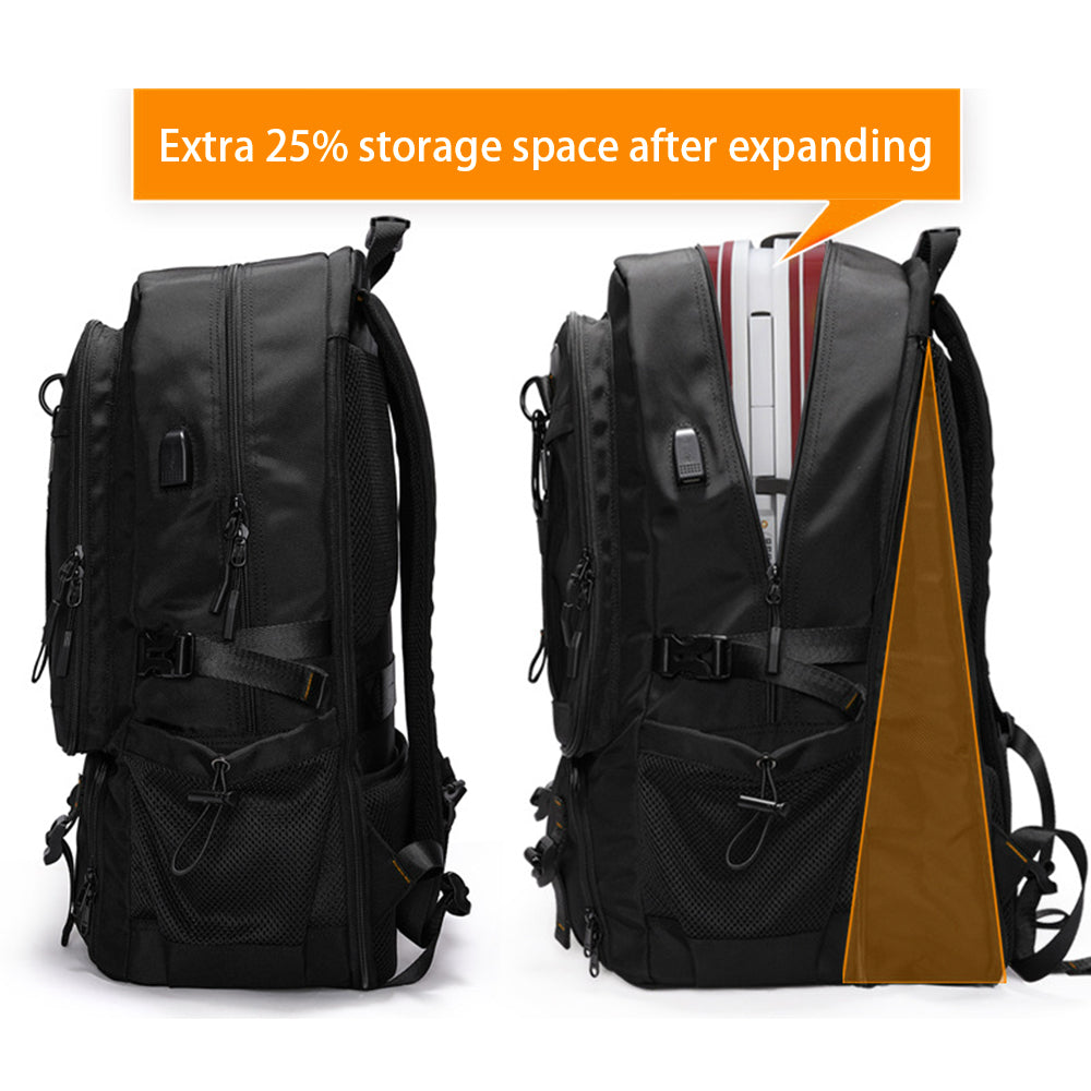 80L Backpack Super Large Multifunction Daypack Expandable Weekender Travel Bag with Shoe Storage Compartment for Men and Women