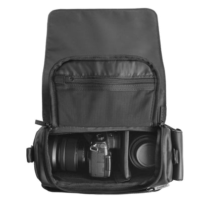 CWATCUN D73 DSLR Camera Shoulder Bag Waterproof Camera Handbag for Nikon Sony Lens Tripod