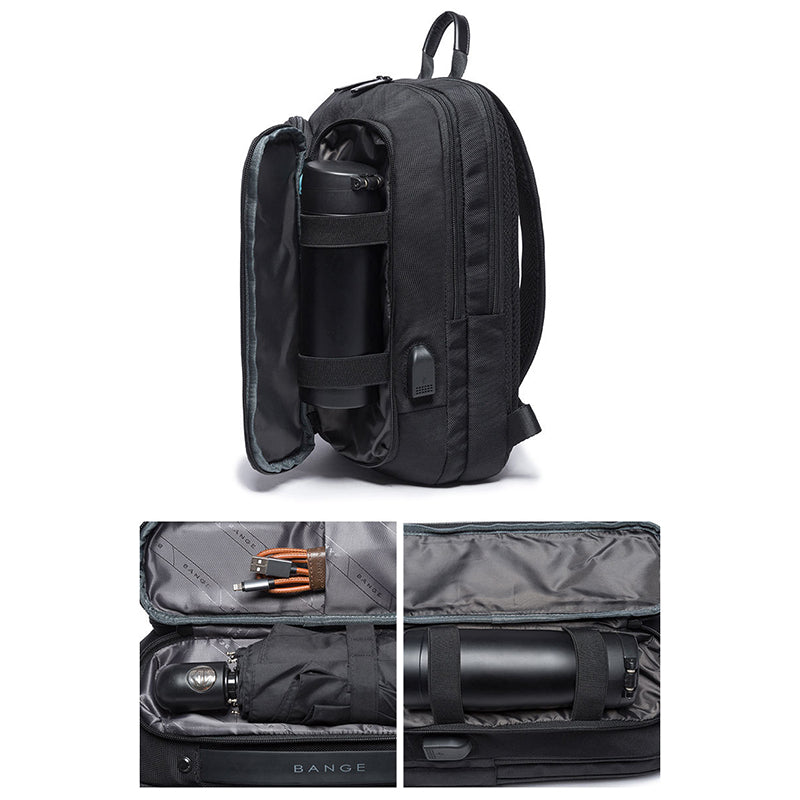 BANGE BG-7079 USB Charging Crossbody Bag with Anti-theft Pocket Oxford Cloth Chest Pack