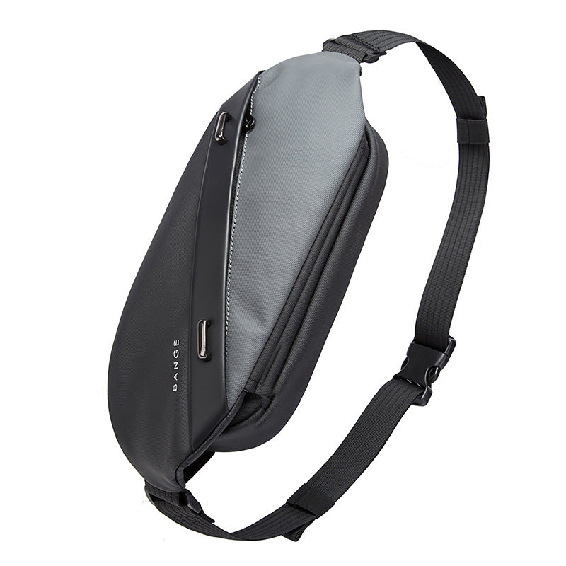 BANGE BG-7295 Men Chest Bag Waterproof Crossbody Shoulder Bag with Eyeglasses Hook and Anti-theft Pocket