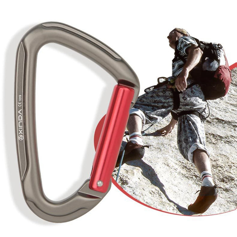 XINDA XD-3021 Outdoor Rock Climbing Carabiner Quick Release Aluminum Alloy D-shape Safety Buckle Hanging Lock