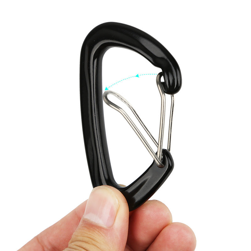 XINDA D-8502 D-Shape 16KN Hanging Buckle Carabiner Hook for Men Women Outdoor Camping Hiking Workout Rock Climbing Dog Leash