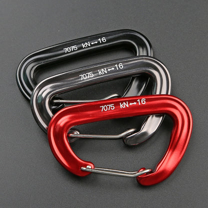 XINDA D-8502 D-Shape 16KN Hanging Buckle Carabiner Hook for Men Women Outdoor Camping Hiking Workout Rock Climbing Dog Leash