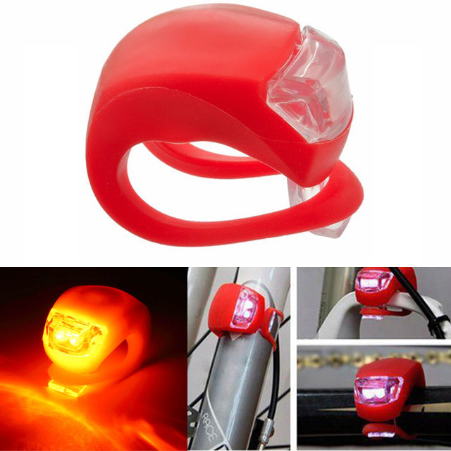 Bicycle Light Front and Rear Silicone LED Bike Light Multi-Purpose Water Resistant Headlight Taillight for Cycling Safety