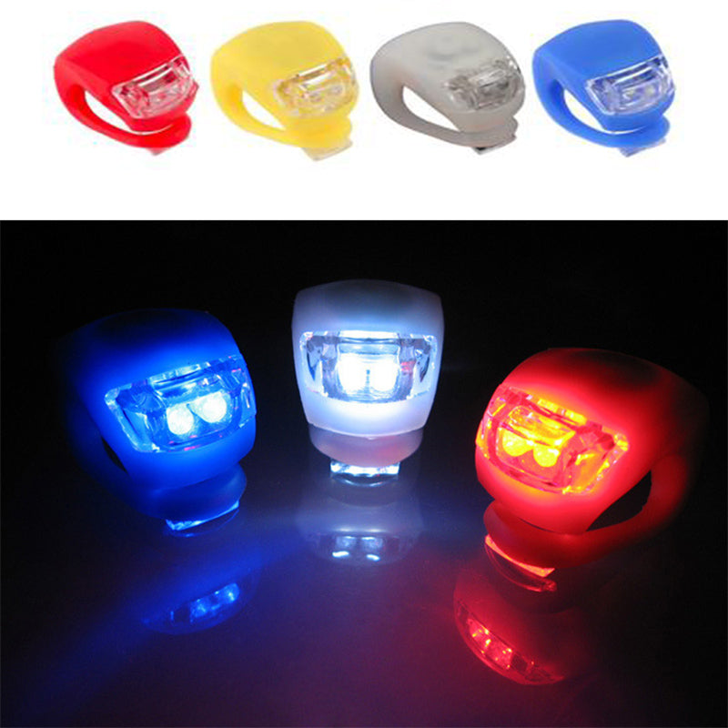 Bicycle Light Front and Rear Silicone LED Bike Light Multi-Purpose Water Resistant Headlight Taillight for Cycling Safety