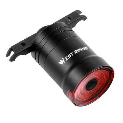 WEST BIKING Bicycle Smart Taillight Brake Sensing Bike Rear Light USB Rechargeable Tail Light