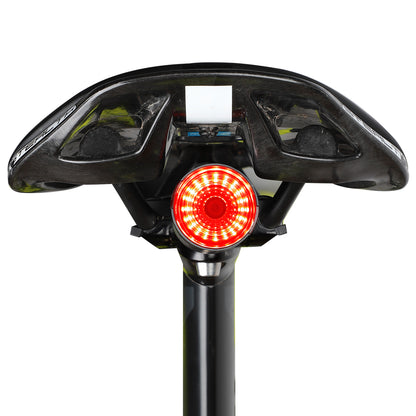 WEST BIKING Bicycle Smart Taillight Brake Sensing Bike Rear Light USB Rechargeable Tail Light