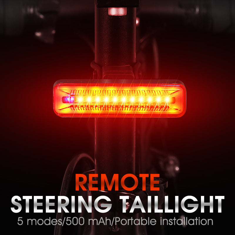 WEST BIKING YP0701300 Smart Bike Tail Light Turn Signals Light Wireless Remote Control Bicycle Cycling Warning Rear Lamp