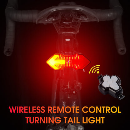 WEST BIKING YP0701299 Remote Control Bicycle Tail Light USB Rechargeable 5 Modes Cycling Rear Warning Lamp