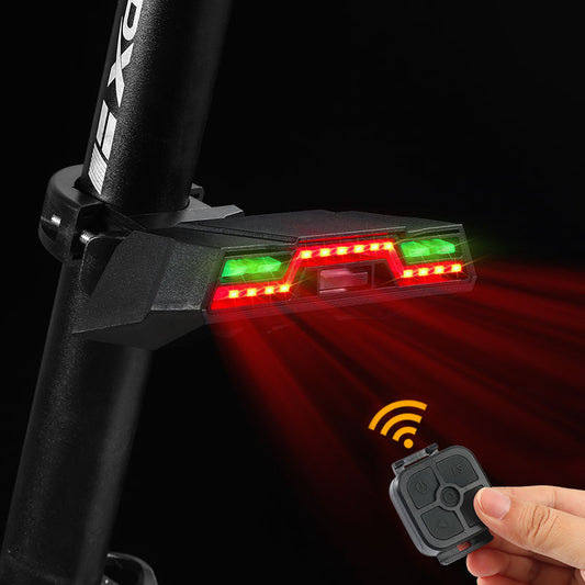 WEST BIKING YP0701259B Bicycle Wireless RC Rechargeable Bike Night Warning Light Bicycle Streamer Steering Taillight