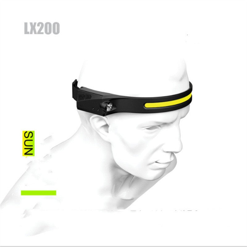 LX200 LED Headlamp Rechargeable COB Super Bright Head Lamp 4 Modes Waterproof Adjustable Headlamp Spotlight