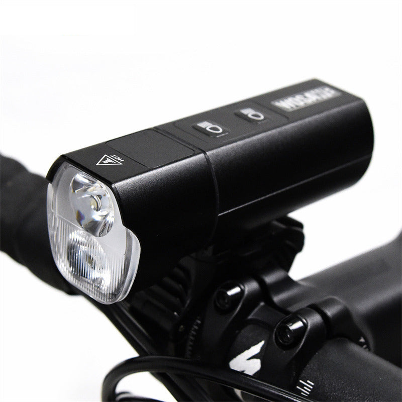 WOSAWE BCD-023 Waterproof Bike Lights Ultra Bright USB Charging Emergency Power Bank Handlebar Light Powerful Bicycle Front Headlight 5 Light Modes Easy to Install