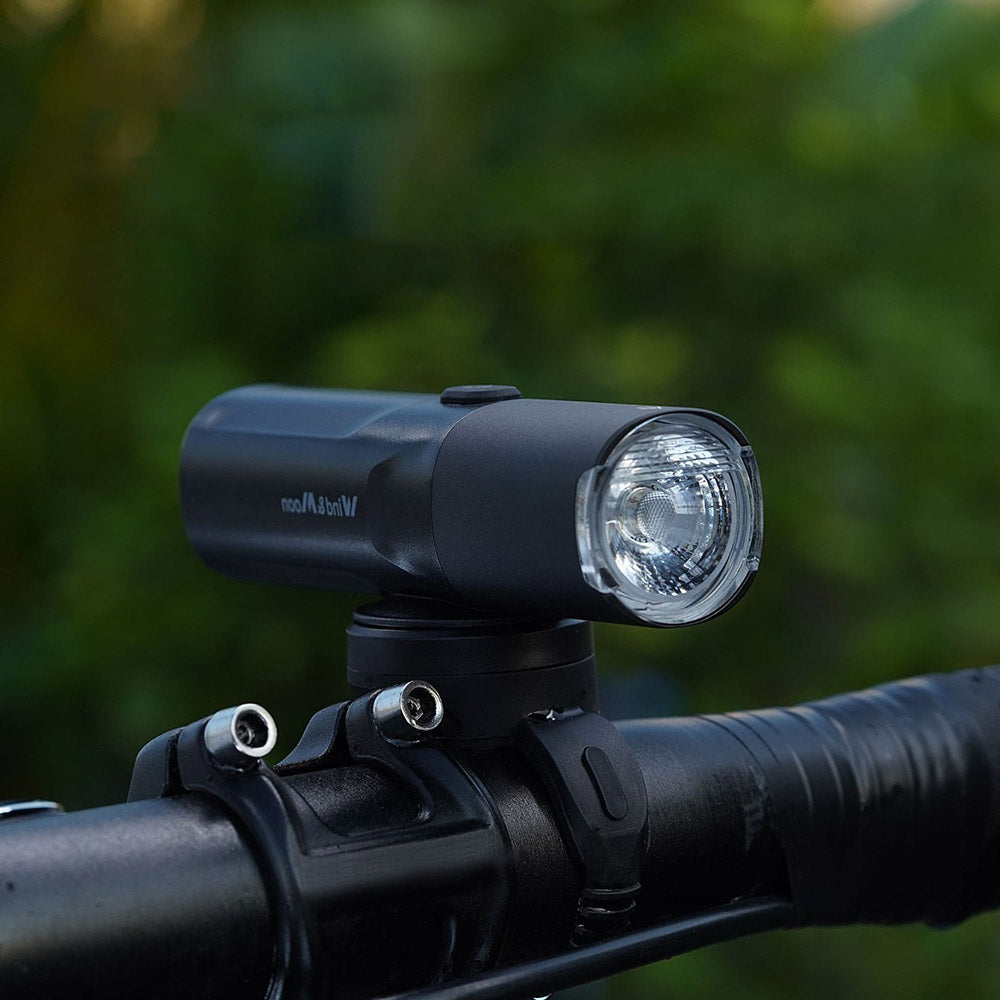 WIND&MOON M02-400 Bright LED Bike Front Light Rechargeable Waterproof Bicycle Outdoor Cycling Safety Lamp Torch