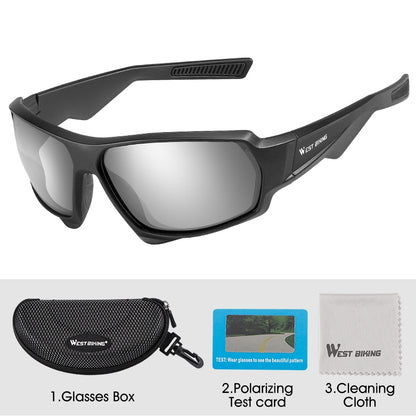 WEST BIKING YP0703140 Bicycle Cycling Polarized Goggles Outdoor Sports Glasses Windproof Anti-UV Sunglasses