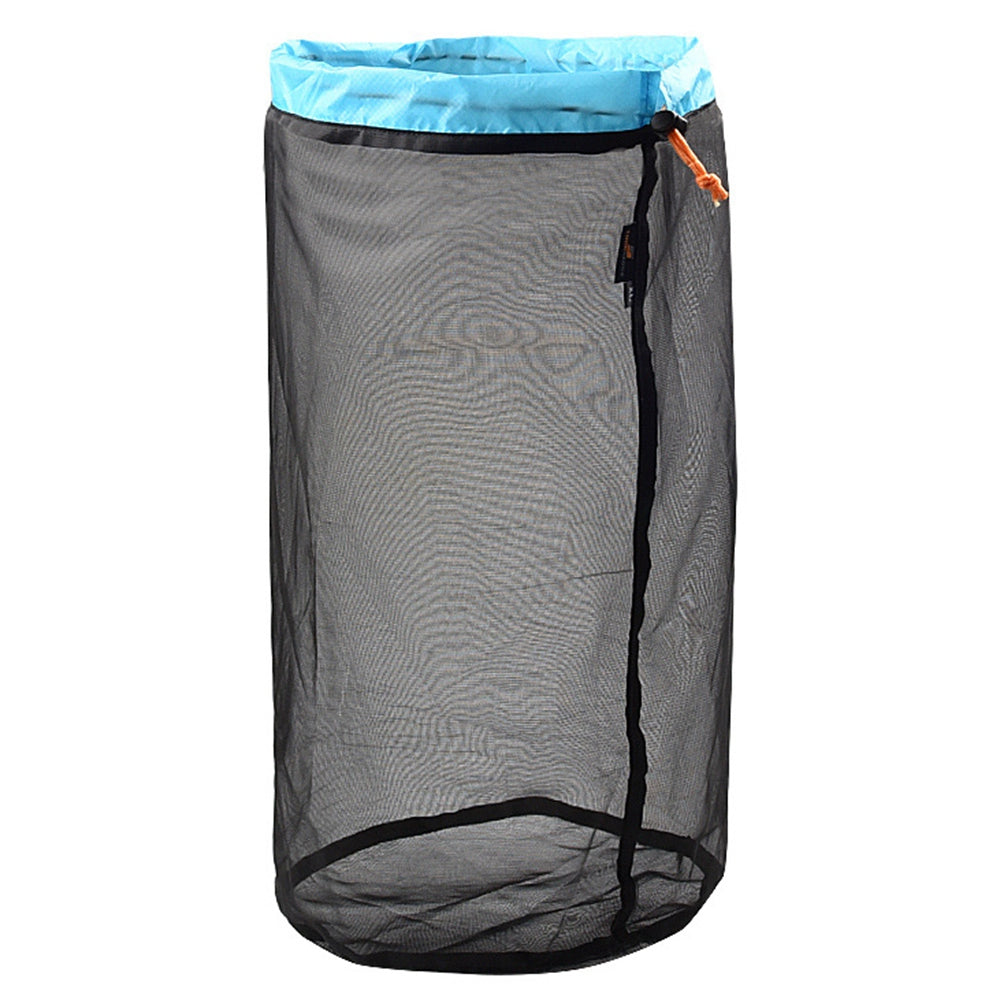 LUCKSTONE Size XL Foldable Laundry Bag Large Heavy Duty Dirty Wet Clothes Storage Bag Fishing Net for Travel and Camping