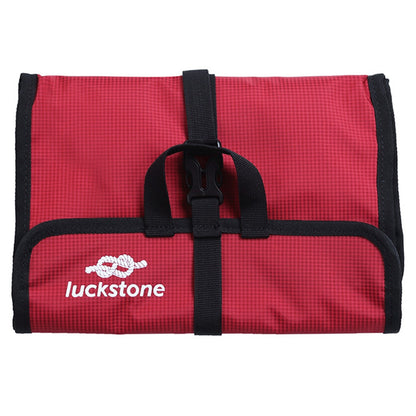 LUCKSTONE PYKJD Hanging Storage Bag 420D Oxford Cloth Foldable Zipper Mesh Pouches for Ice Rock Climbing Gears