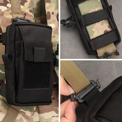 KOSIBATE H249 Tactical Molle Pouch Shoulder Strap Pack Military EDC Tool Bag Hunting Accessory Bag Phone Pouch for Outdoor Sports