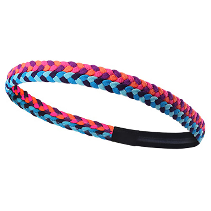 A8 Sports Running Yoga Fitness Braid Headband Unisex Non-Slip Plait Design Hair Band Sweatband