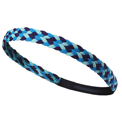 A8 Sports Running Yoga Fitness Braid Headband Unisex Non-Slip Plait Design Hair Band Sweatband