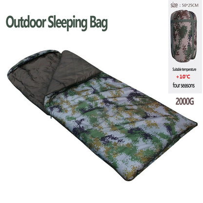 sd001 2000G Thick Sleeping Bag Warm Camping Gear Cold Weather Resistant Travel Supplies for Outdoor and Indoor