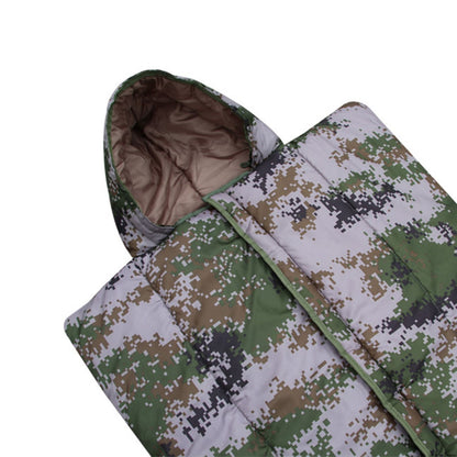 DYSD001 2000G Thick Sleeping Bag Camouflage Camping Envelope Sleeping Bag Waterproof Warm Outdoor Hiking Sleeping Cover