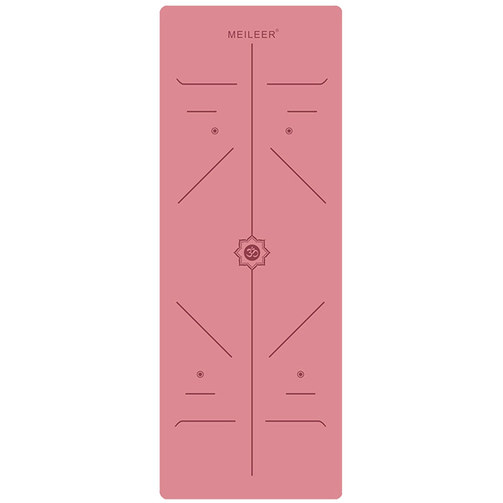 MEILEER 1.5mm Thickness Suede+Rubber Yoga Mat Foldable Fitness Exercise Pilates Anti-skid Floor Pad