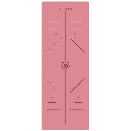 MEILEER 1.5mm Thickness Suede+Rubber Yoga Mat Foldable Fitness Exercise Pilates Anti-skid Floor Pad