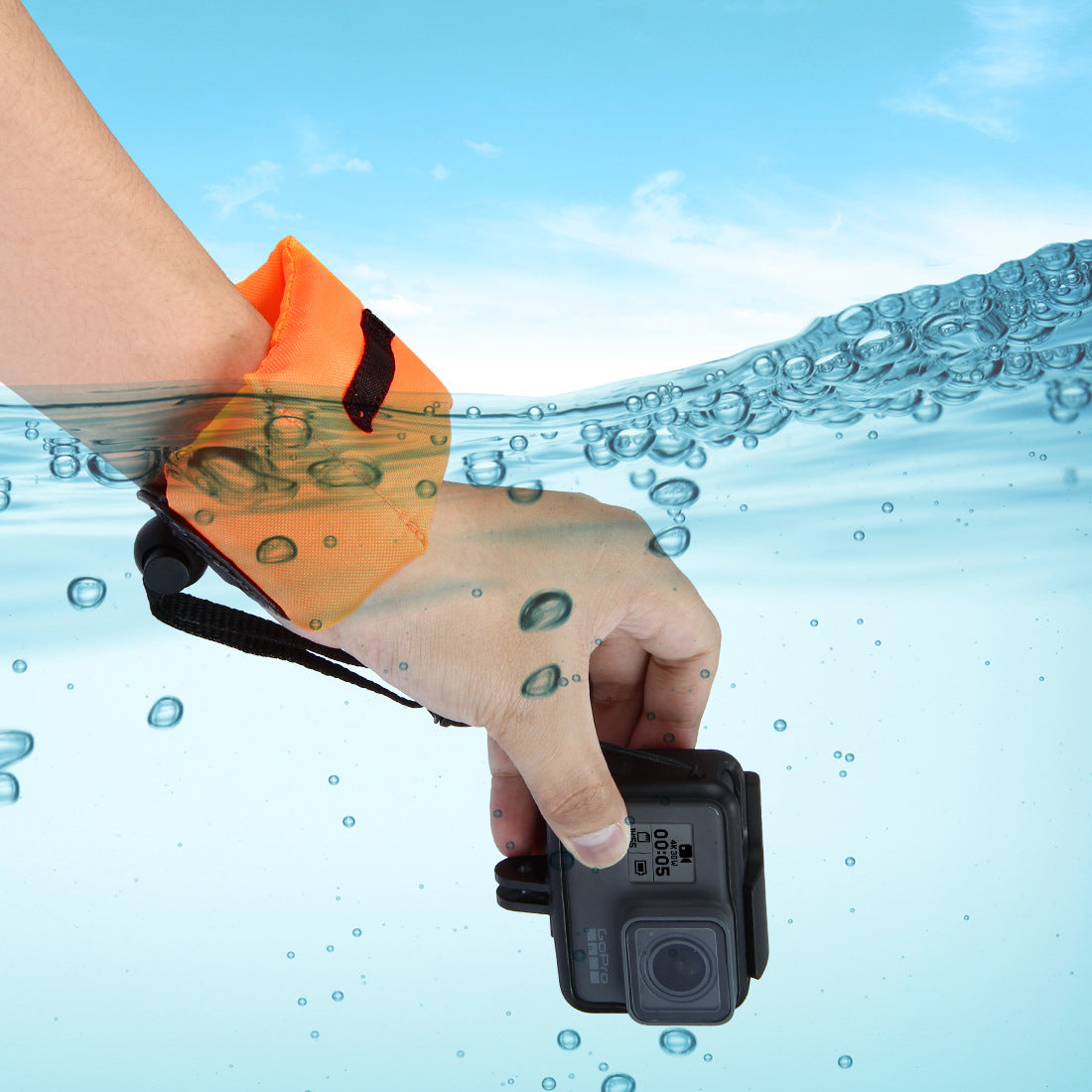 PULUZ Underwater Photography Floating Bobber Wrist Strap for GoPro HERO DJI Osmo Action Xiaoyi etc