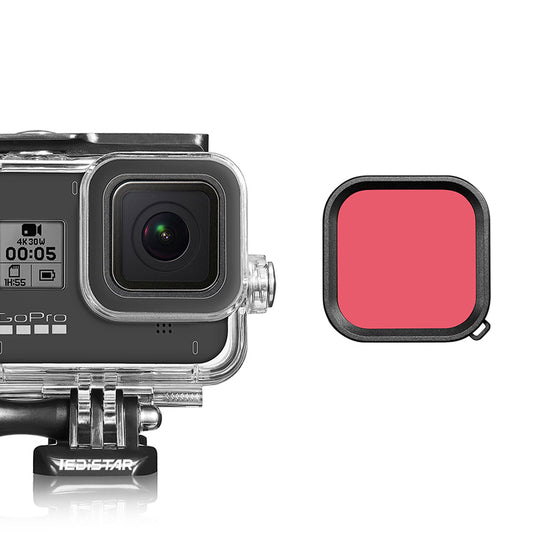 Filter Lens Diving Color Correction Accessory for GoPro Hero 8 Waterproof Housing