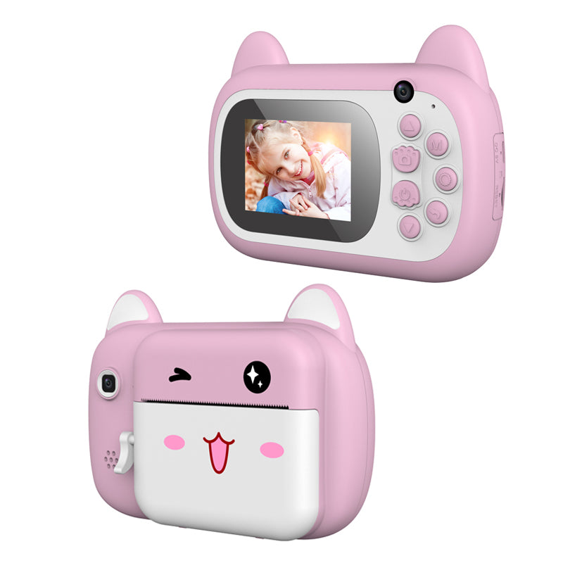 C10 24MP HD Dual Camera Kid Instant Print Camera 2.4 Inch Screen Children Cartoon Camera Toy