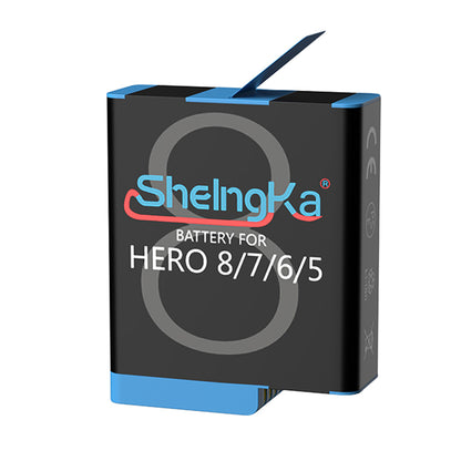 SHEINGKA 1220mAh Rechargeable Battery for GoPro Hero 8/7/6/5