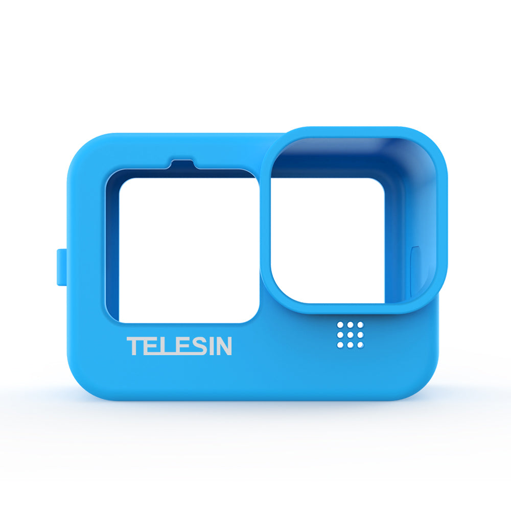 TELESIN Silicone Case Protective Cover with Silicone Lid for GoPro HERO9 Black