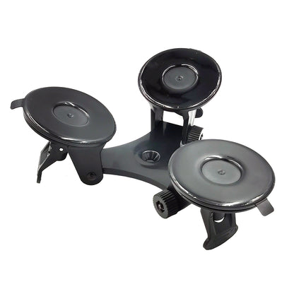 Triple Suction Cup Mount with 1/4 Threaded Head 360 Degree Tripod Ball Head